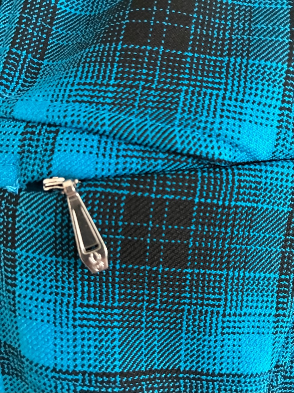 Spyder Blue Plaid Hooded snow Jacket - Picture 4 of 12